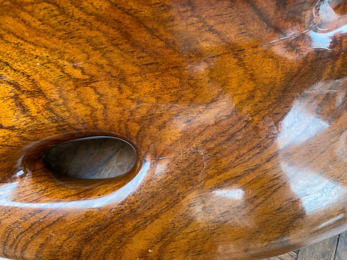 Modernist Free-form Wood Sculpture, 1960 -photo-3