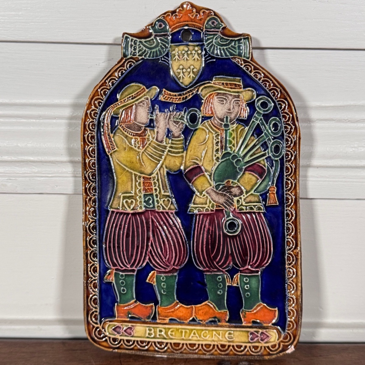 Wall Plaque By Jean-claude Taburet, Steïr Bretagne Musicians Workshop -photo-2