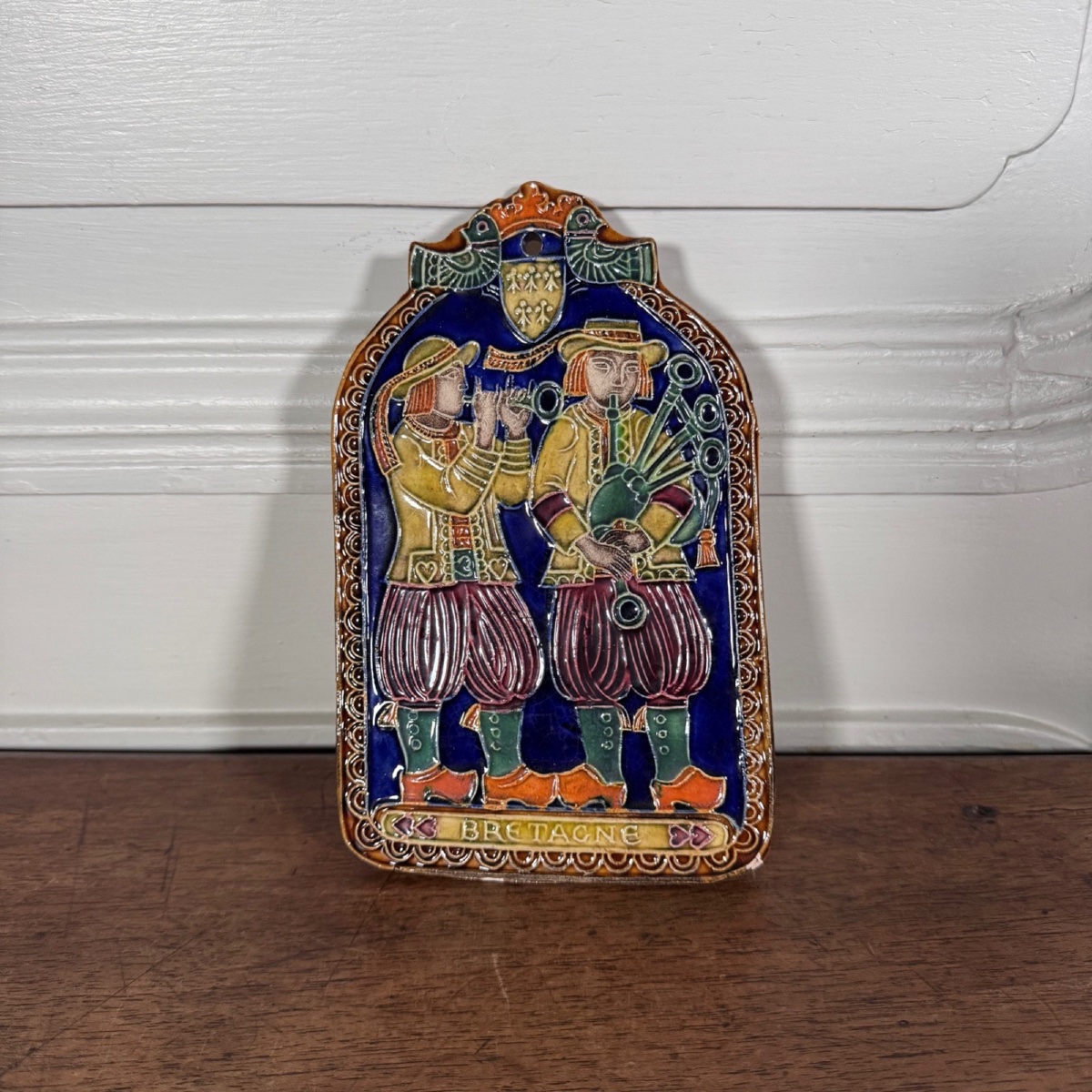 Wall Plaque By Jean-claude Taburet, Steïr Bretagne Musicians Workshop 