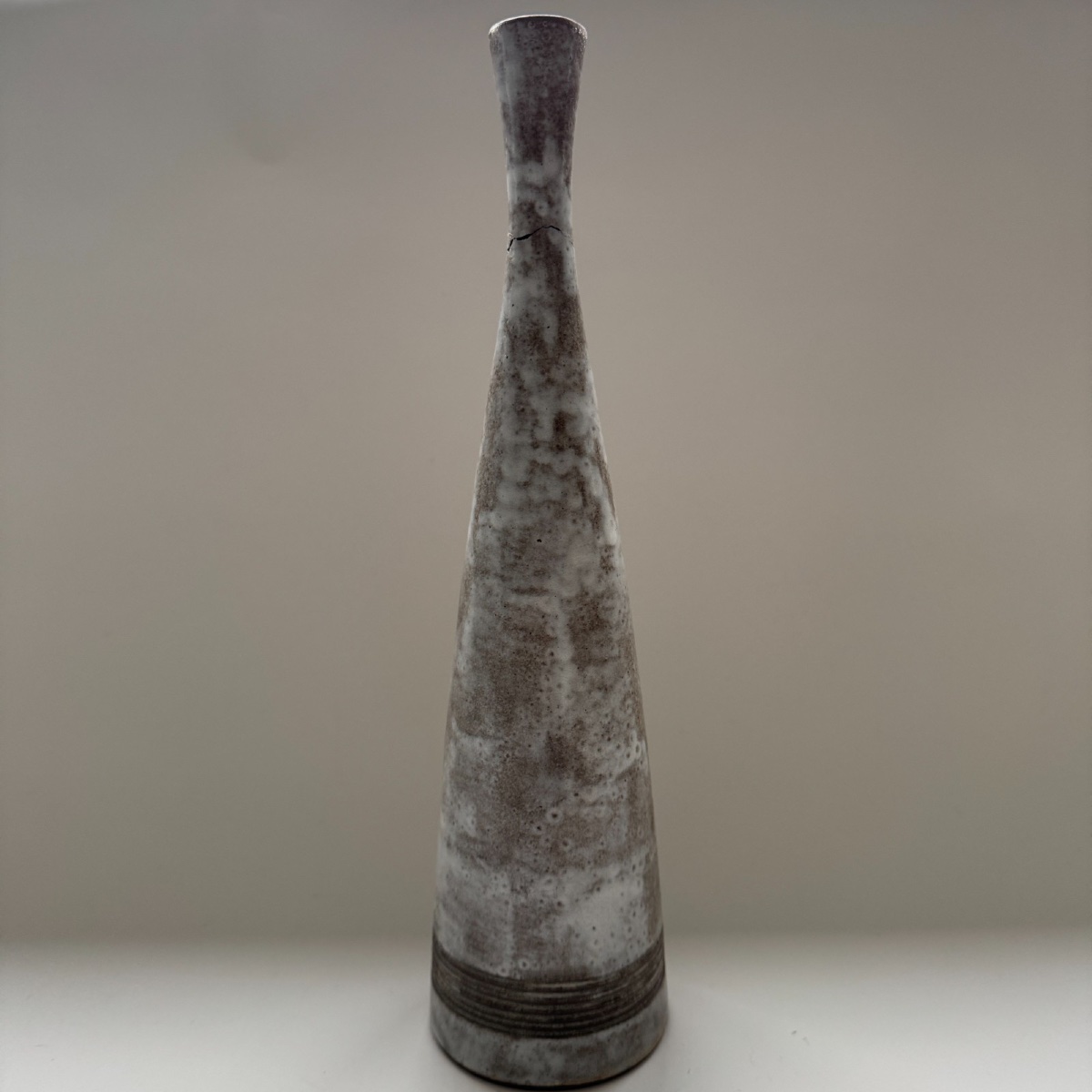 Vase bouteille par Alexandre Kostanda Vallauris céramique signée -photo-3