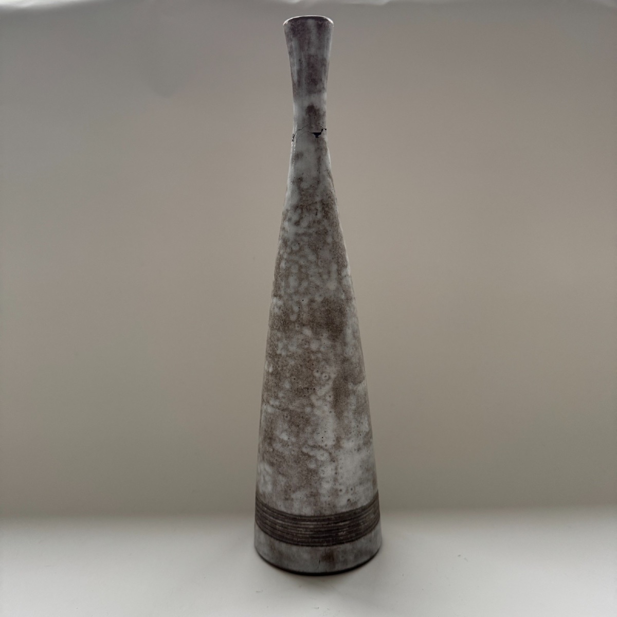 Vase bouteille par Alexandre Kostanda Vallauris céramique signée 