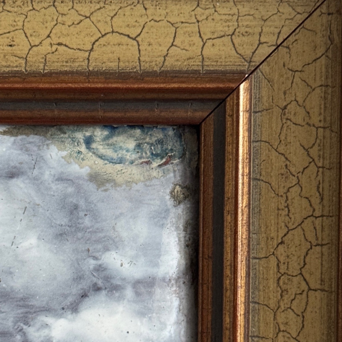 Plaque en émail représentant une femme à l'Antique fin XIXe-photo-3