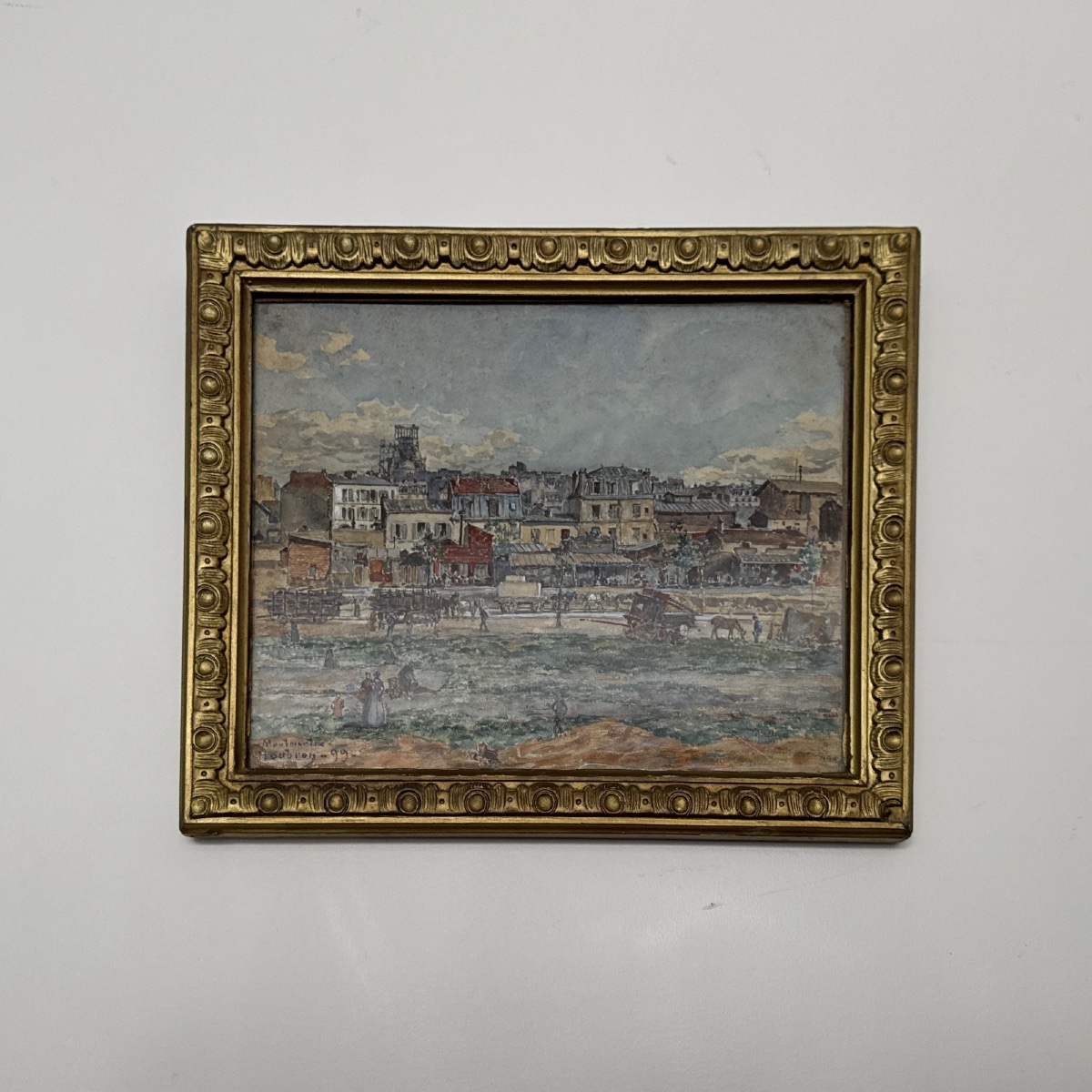 Watercolor On Paper, Montmartre, 1899, By Frédéric Houbron-photo-2