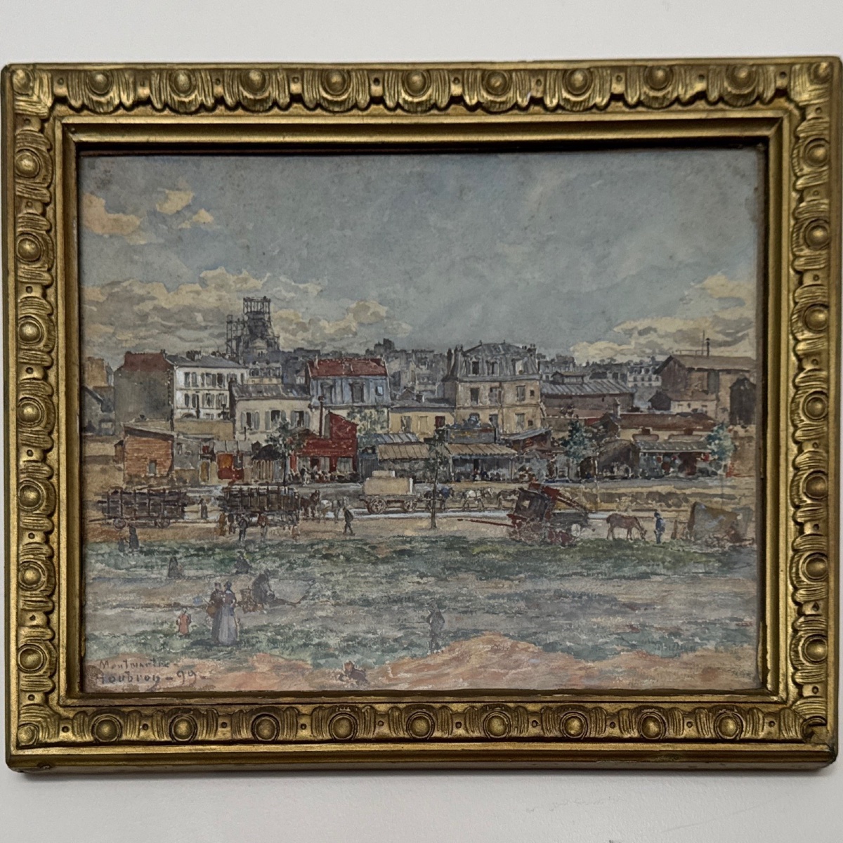 Watercolor On Paper, Montmartre, 1899, By Frédéric Houbron