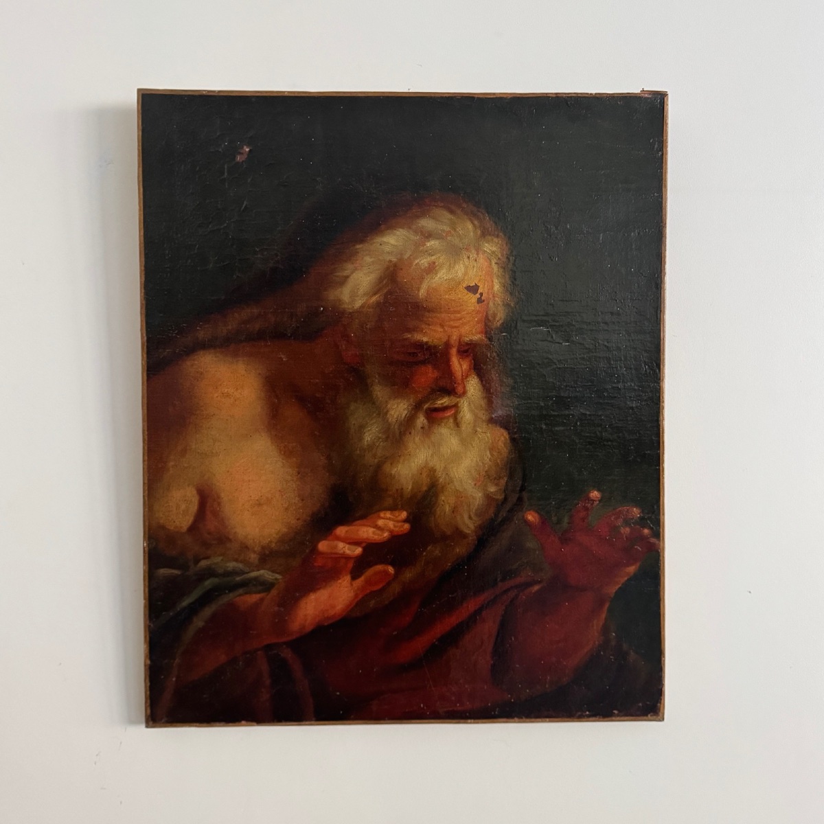 Oil On Canvas, Portrait Of A Man From Mythology, 17th Century -photo-2