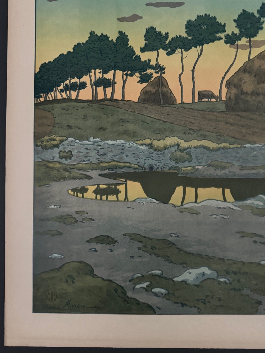 Lithograph By Henri Rivière, *aspects Of Nature*—*twilight* -photo-4
