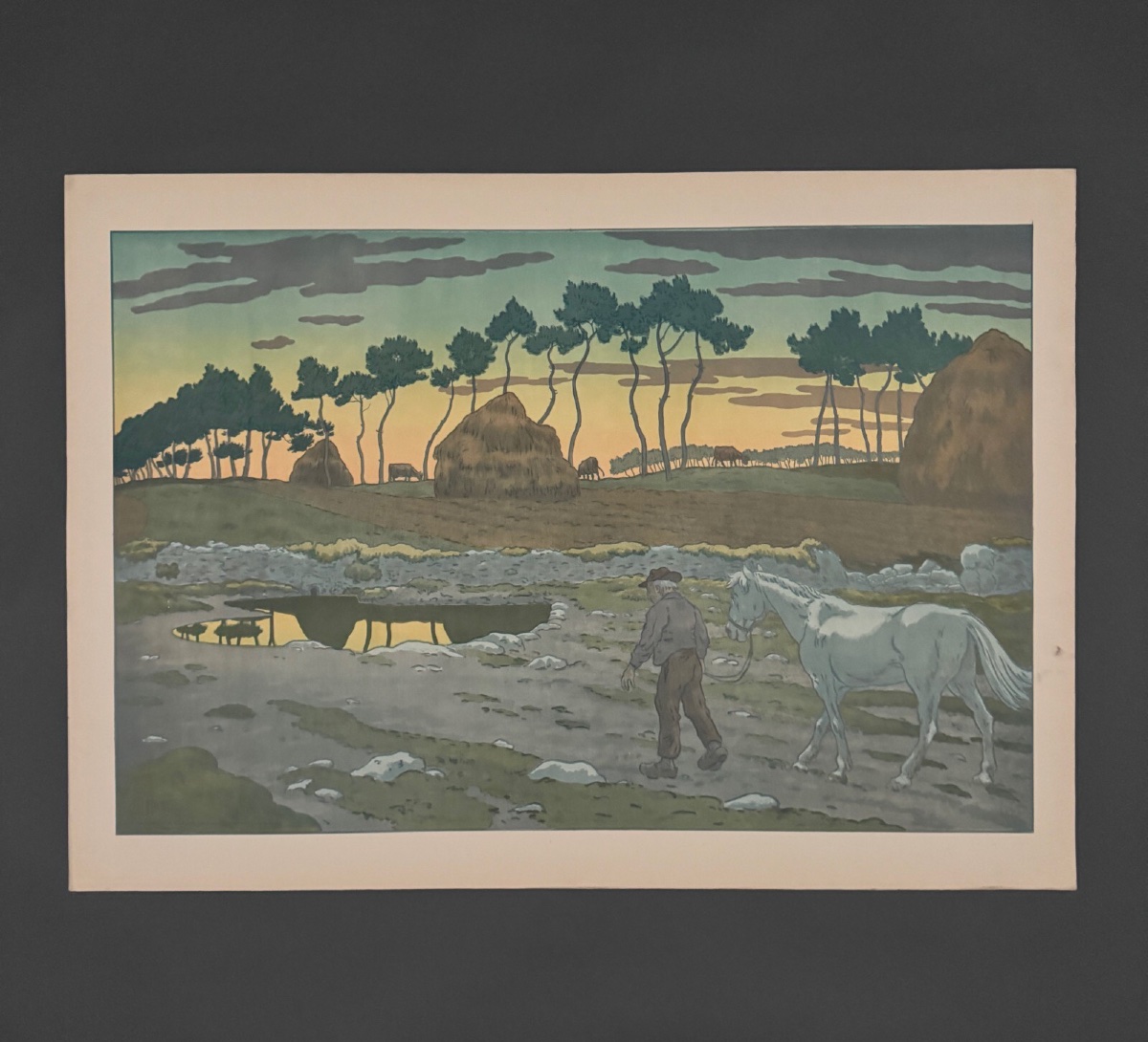 Lithograph By Henri Rivière, *aspects Of Nature*—*twilight* 