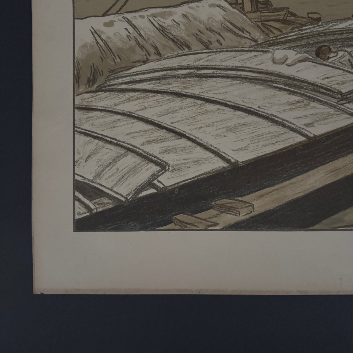 Lithographie par Henri Rivière Paysages Parisiens - Quai d'Austerlitz -photo-4