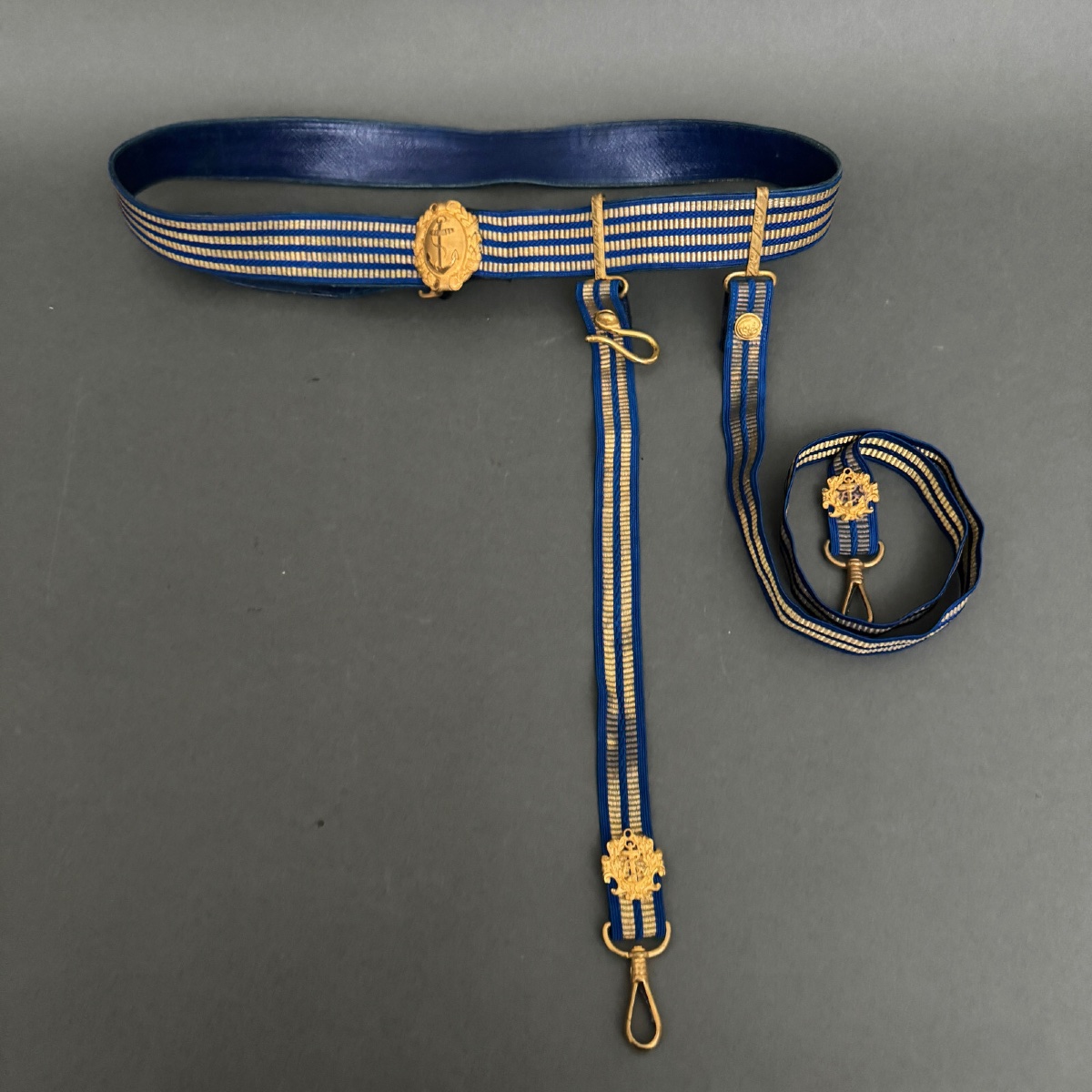 Third Republic Naval Officer's Uniform: Jacket, Pants, Vest, Belt -photo-4