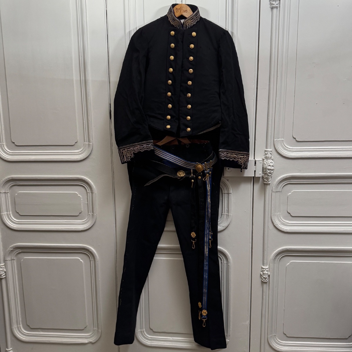 Third Republic Naval Officer's Uniform: Jacket, Pants, Vest, Belt 
