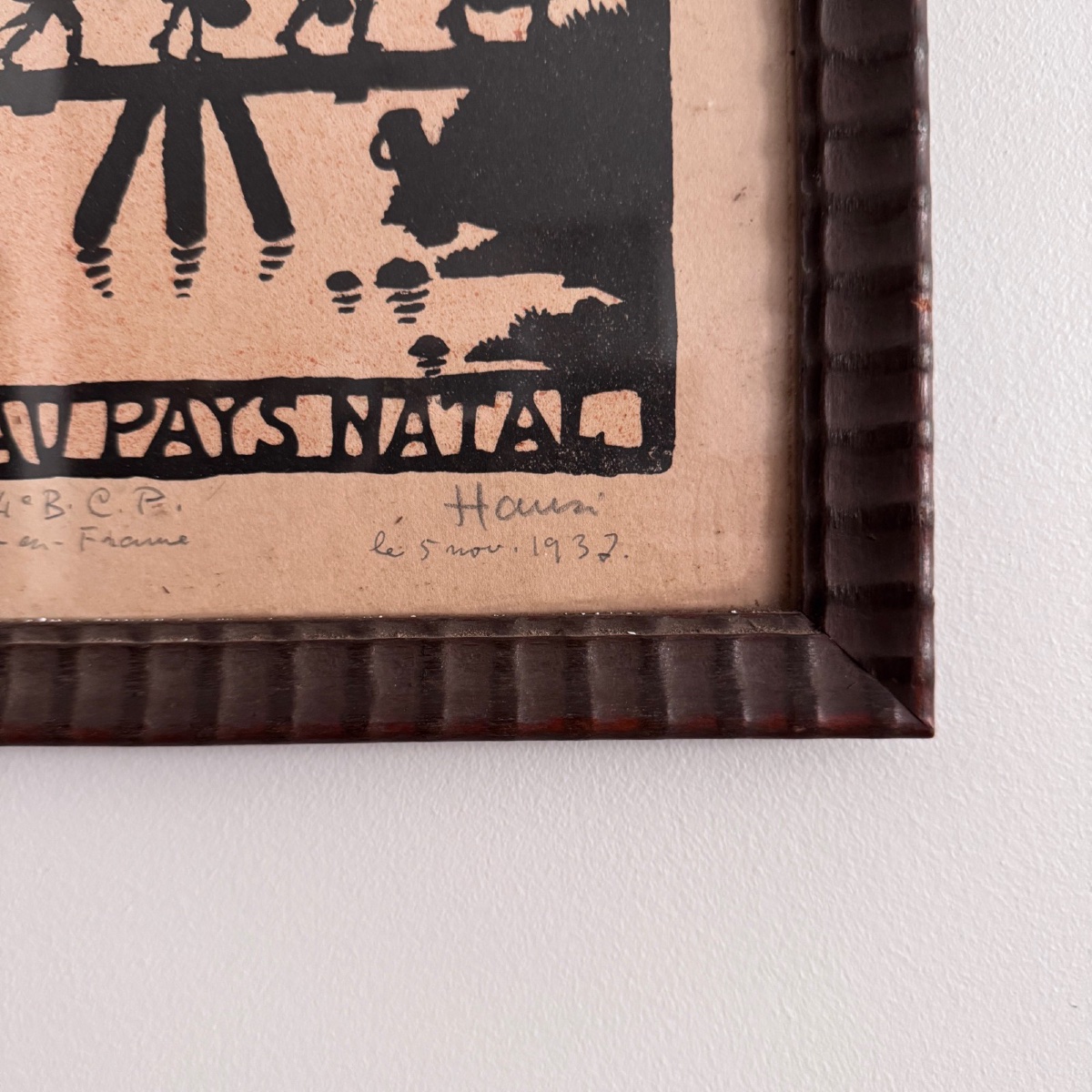 Color Lithograph By Hansi, "crossing The Rhine, 1918"-photo-2