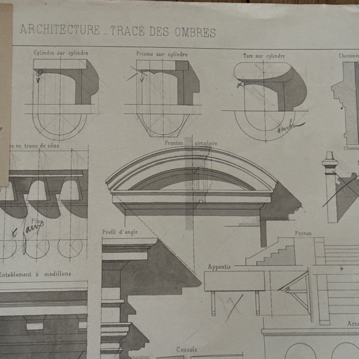 Architectural Drawing, école Centrale Des Arts Et Manufacture, J. Roche -photo-2