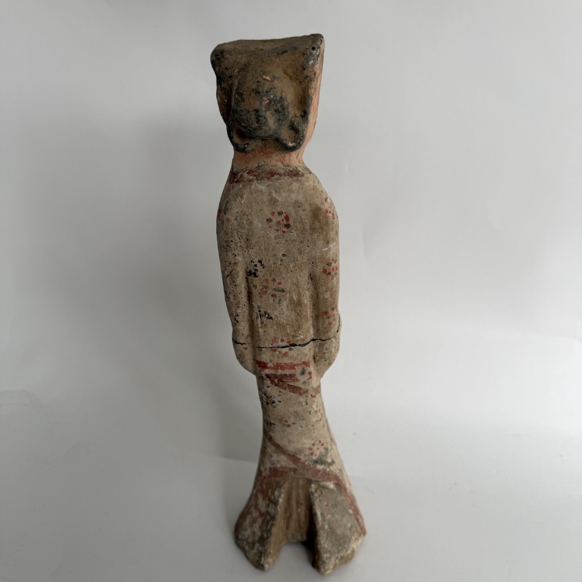 Polychrome Terracotta Statue Of A Han Court Lady -photo-4