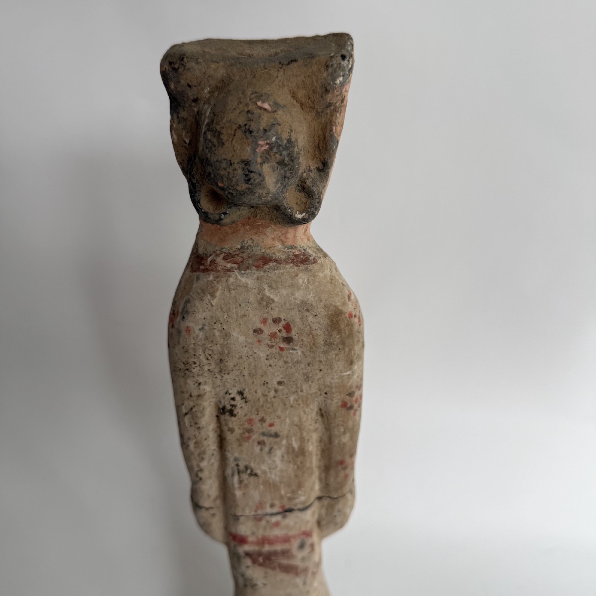 Polychrome Terracotta Statue Of A Han Court Lady -photo-5