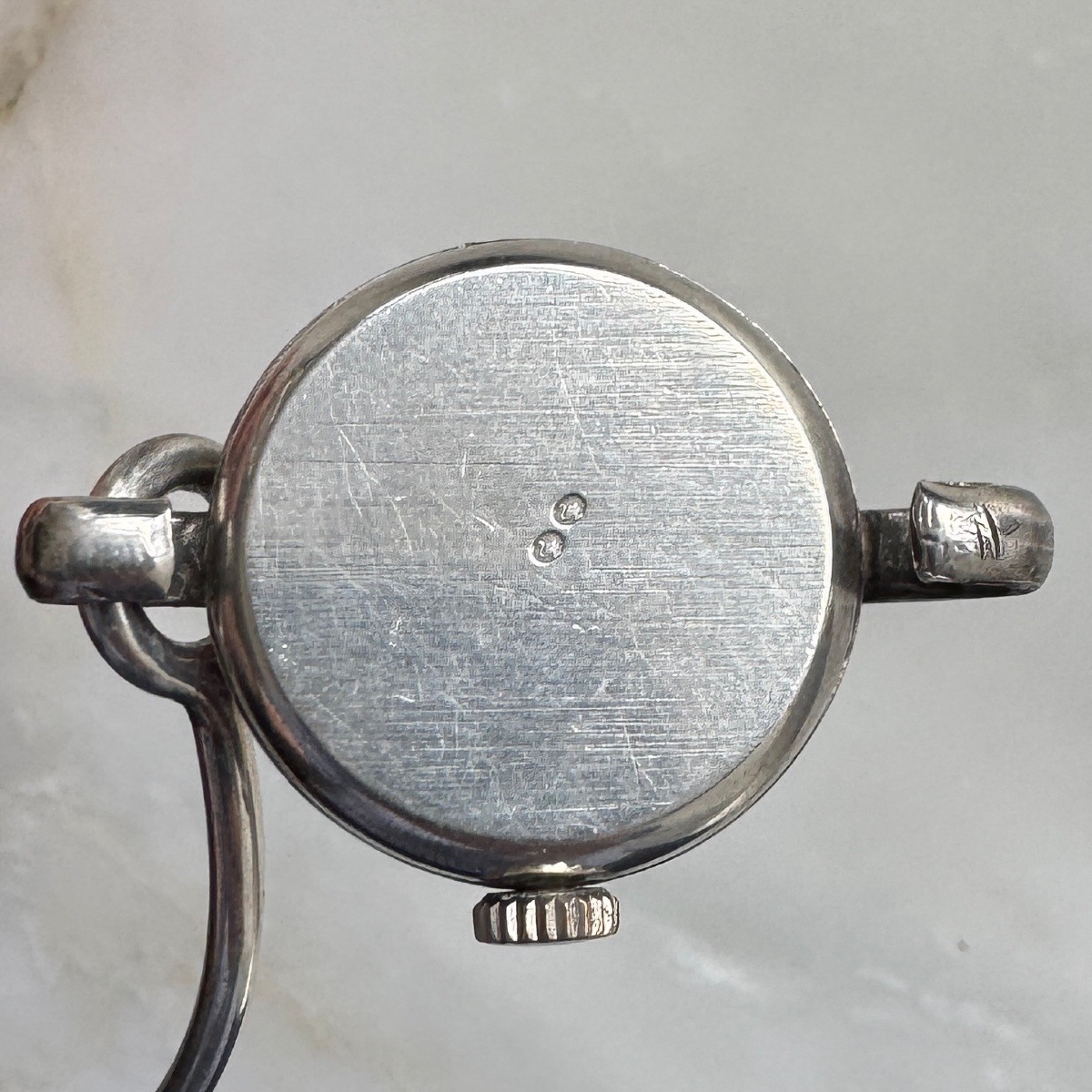 Reglex Silver Watch With A Rigid Bracelet -photo-3