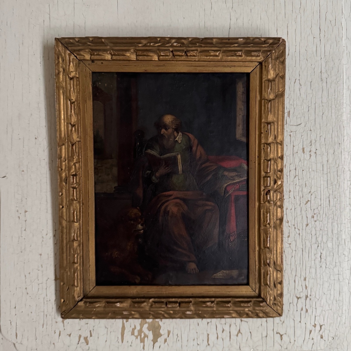 17th-century Oil On Copper Depicting Saint Jerome