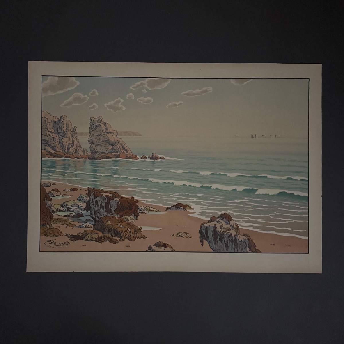 Lithograph By Henri Rivière, *aspects Of Nature*—*the Sea*-photo-2