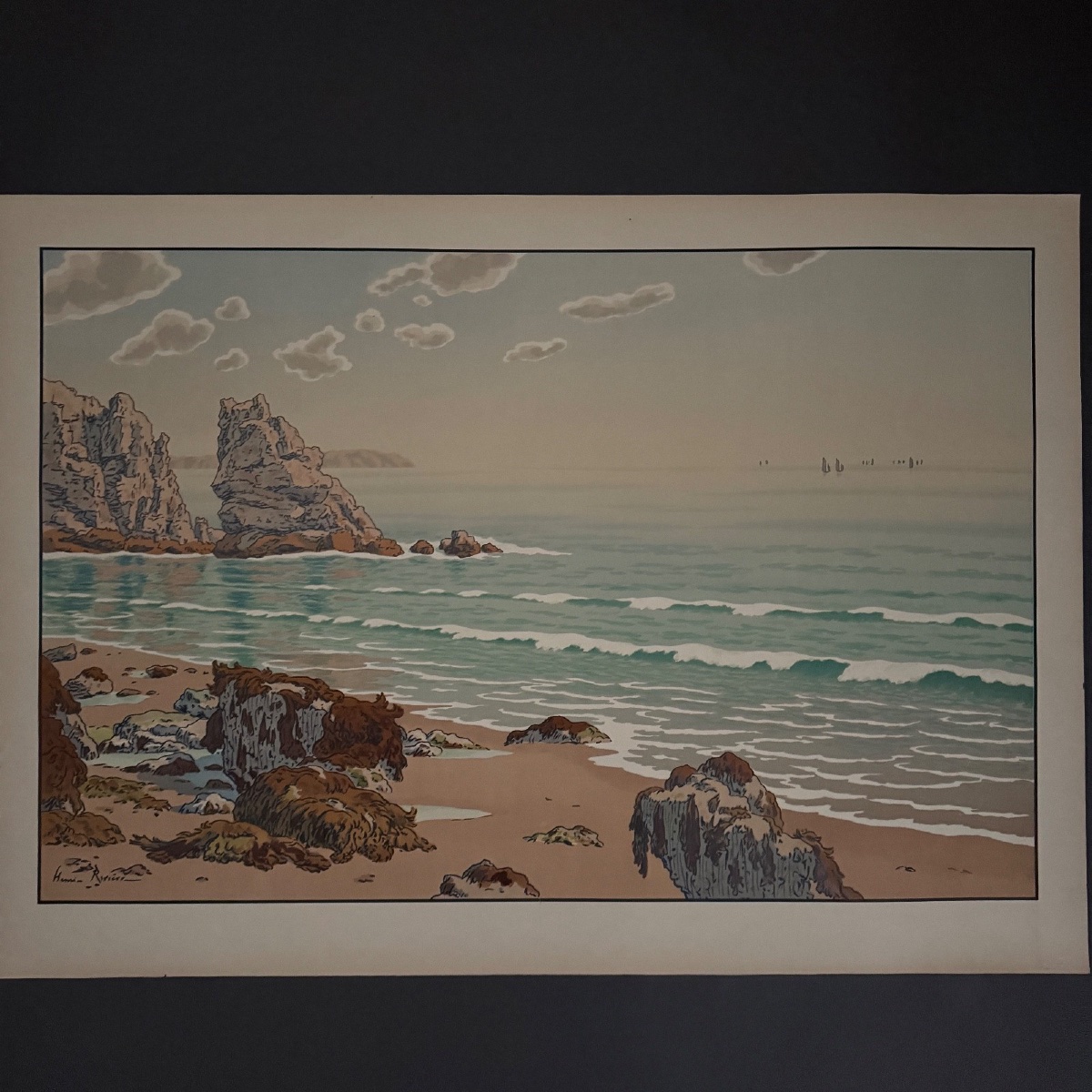 Lithograph By Henri Rivière, *aspects Of Nature*—*the Sea*-photo-3