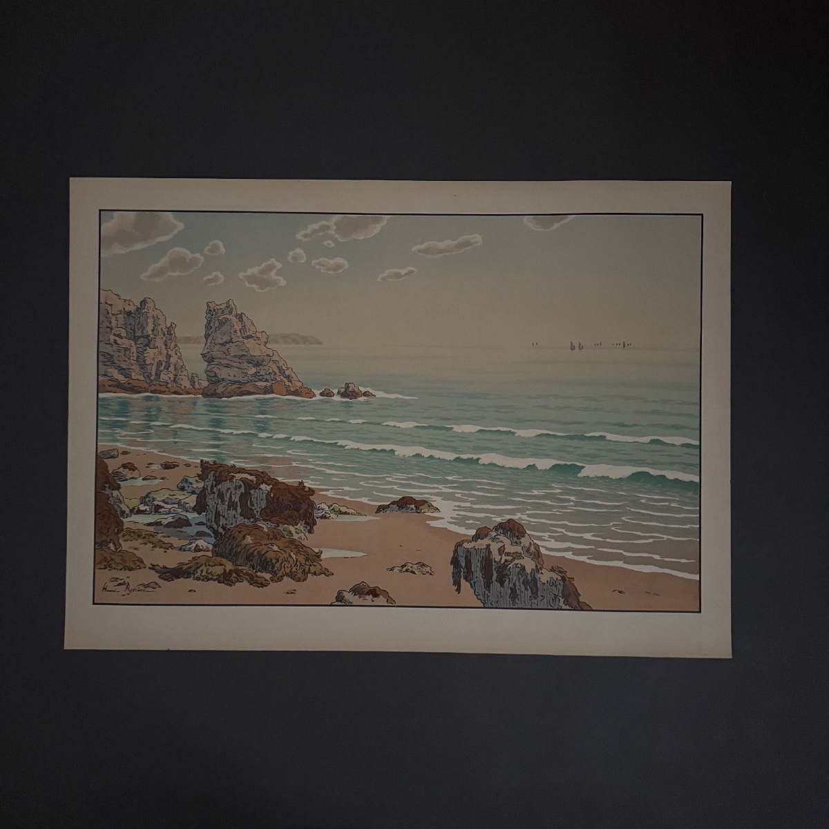Lithograph By Henri Rivière, *aspects Of Nature*—*the Sea*