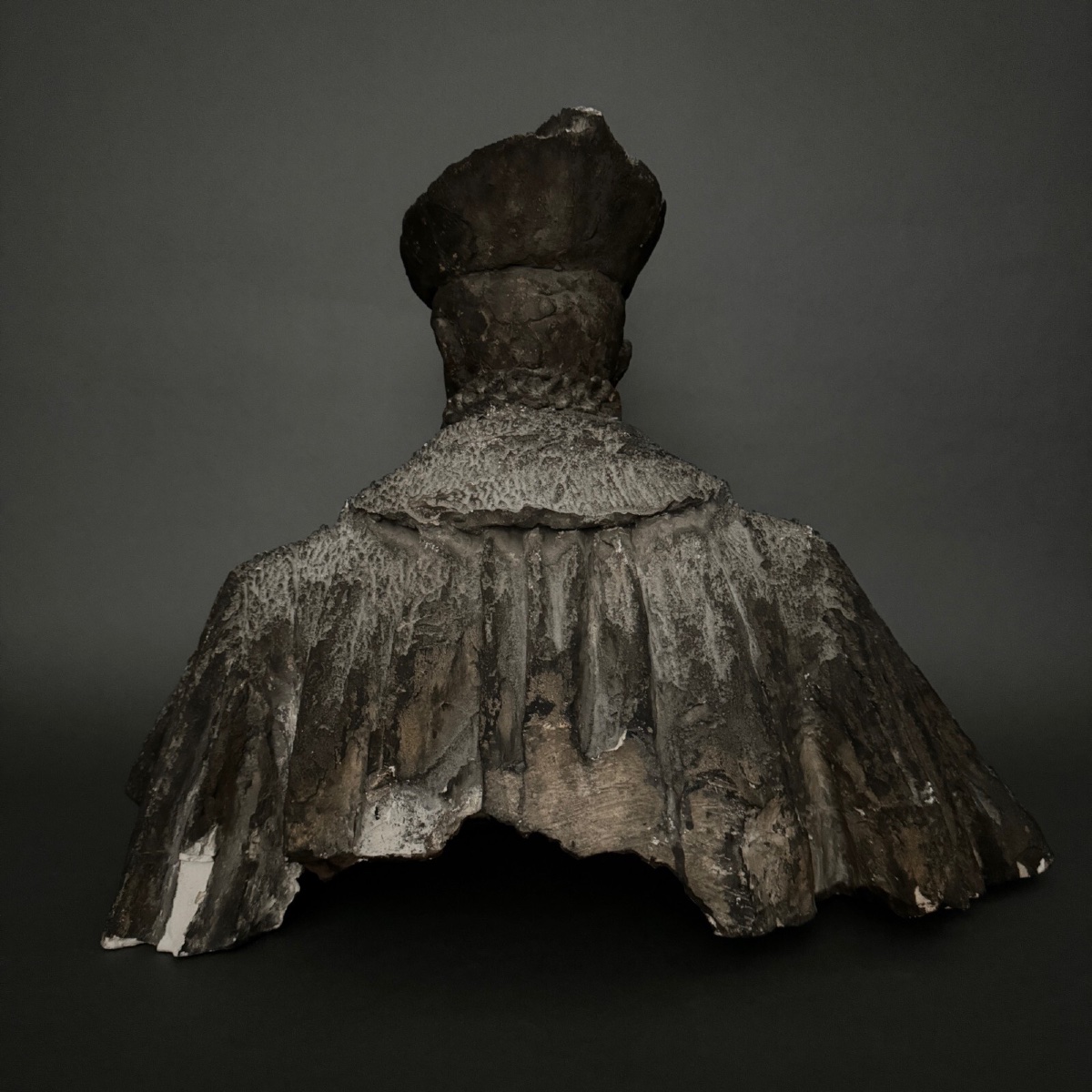 Plaster Sculpture By Charles Filleul: Bust Of A Renaissance Man -photo-4
