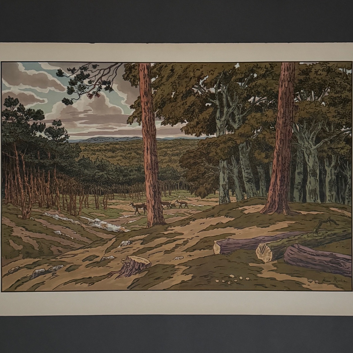 Lithograph By Henri Rivière, *aspects Of Nature*—*the Forest* -photo-3