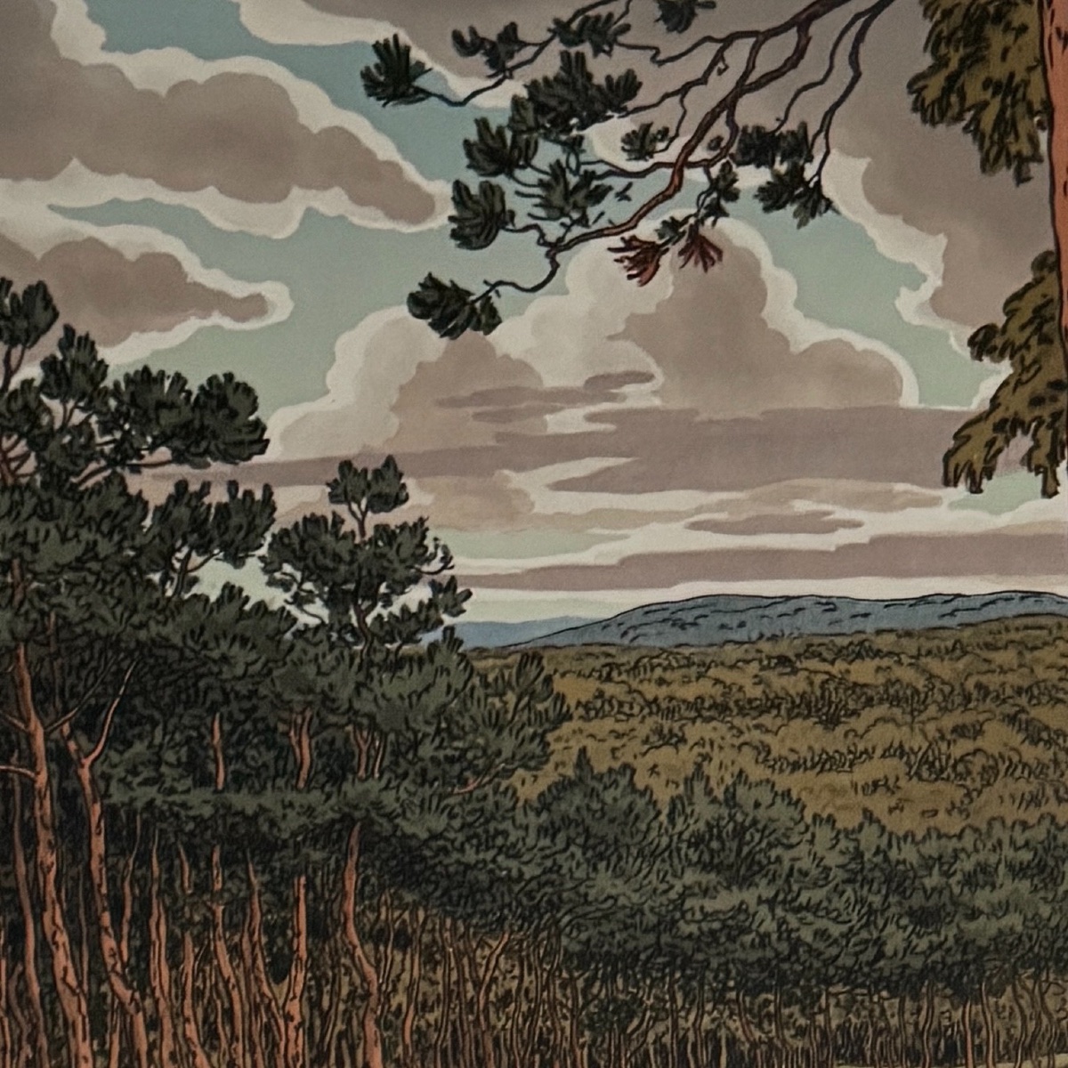 Lithograph By Henri Rivière, *aspects Of Nature*—*the Forest* -photo-3