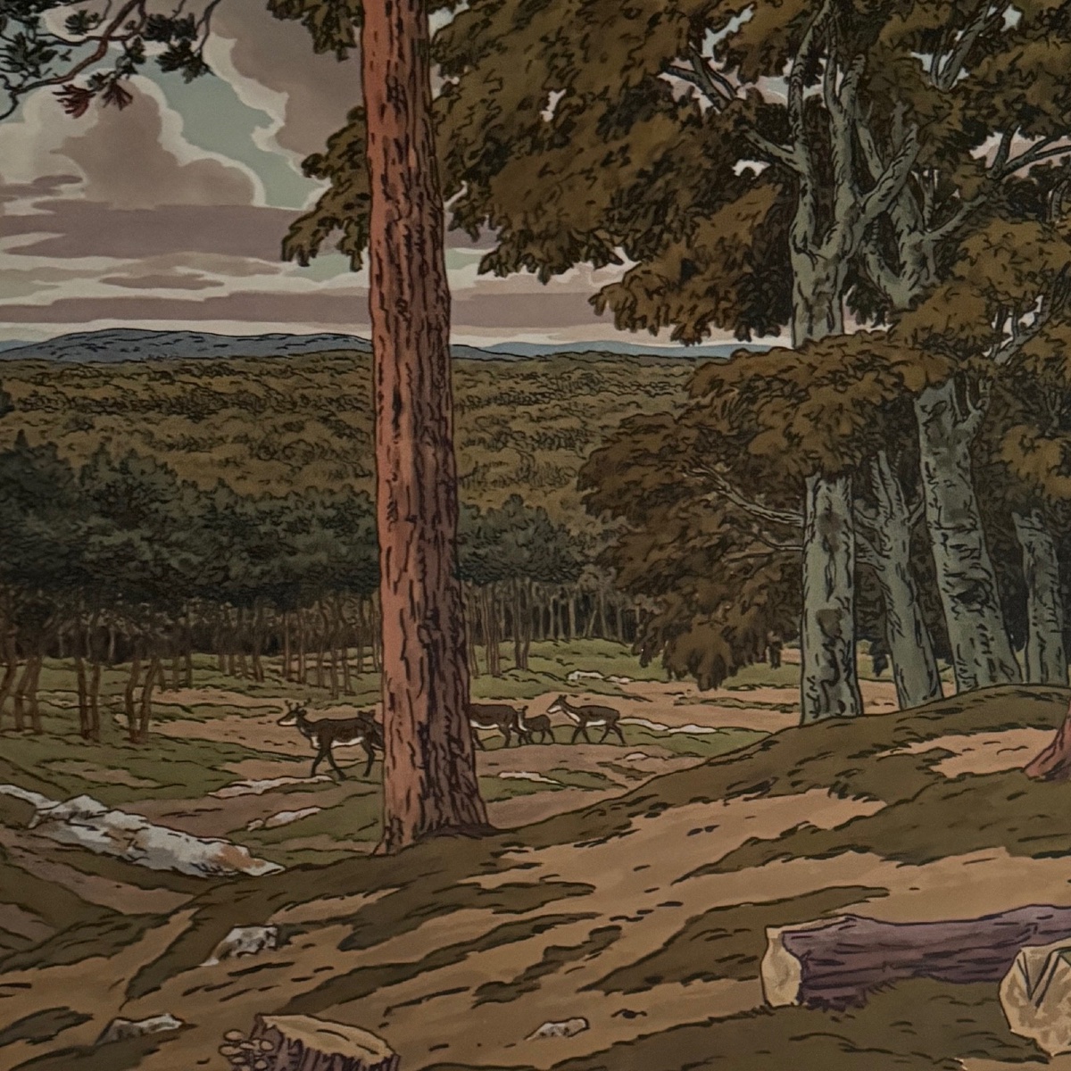 Lithograph By Henri Rivière, *aspects Of Nature*—*the Forest* -photo-4