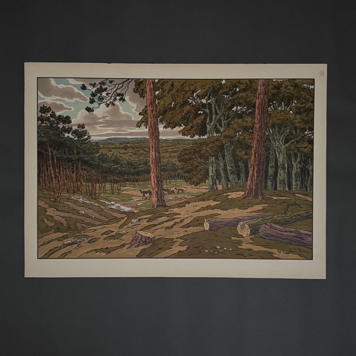 Lithograph By Henri Rivière, *aspects Of Nature*—*the Forest* 