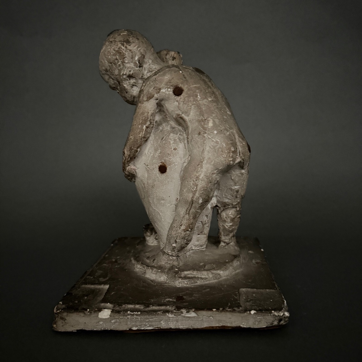 Studio Plaster Cast By Charles Filleul: Child Carrying An Amphora -photo-3