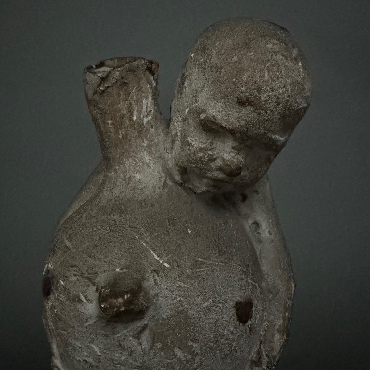 Studio Plaster Cast By Charles Filleul: Child Carrying An Amphora -photo-4
