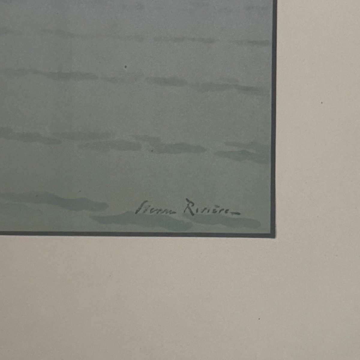 Lithographie par Henri Rivière Le Beau Pays de Bretagne - Brume en mer -photo-1