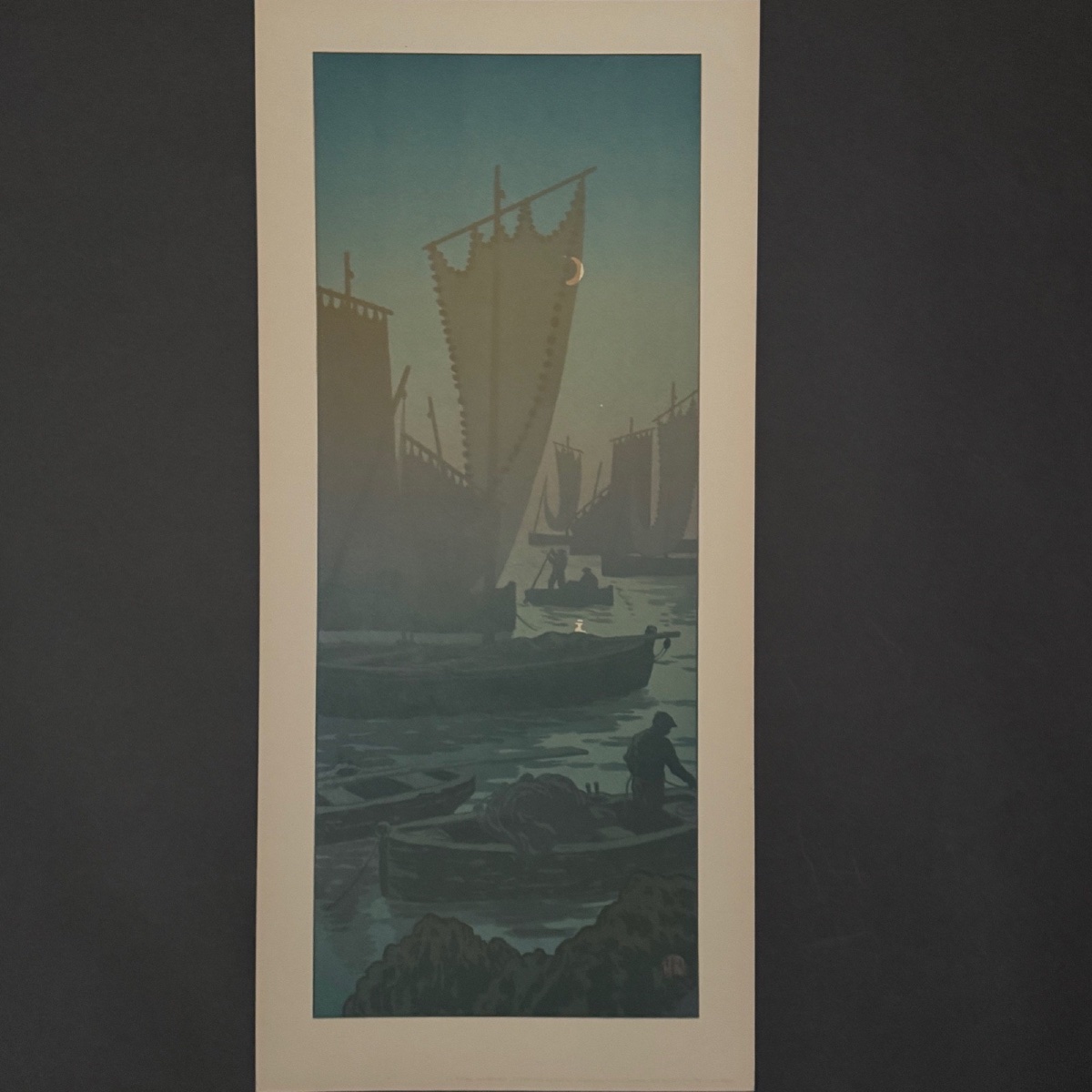 Lithographie par Henri Rivière La Féérie des Heures Le Premier Quartier -photo-2