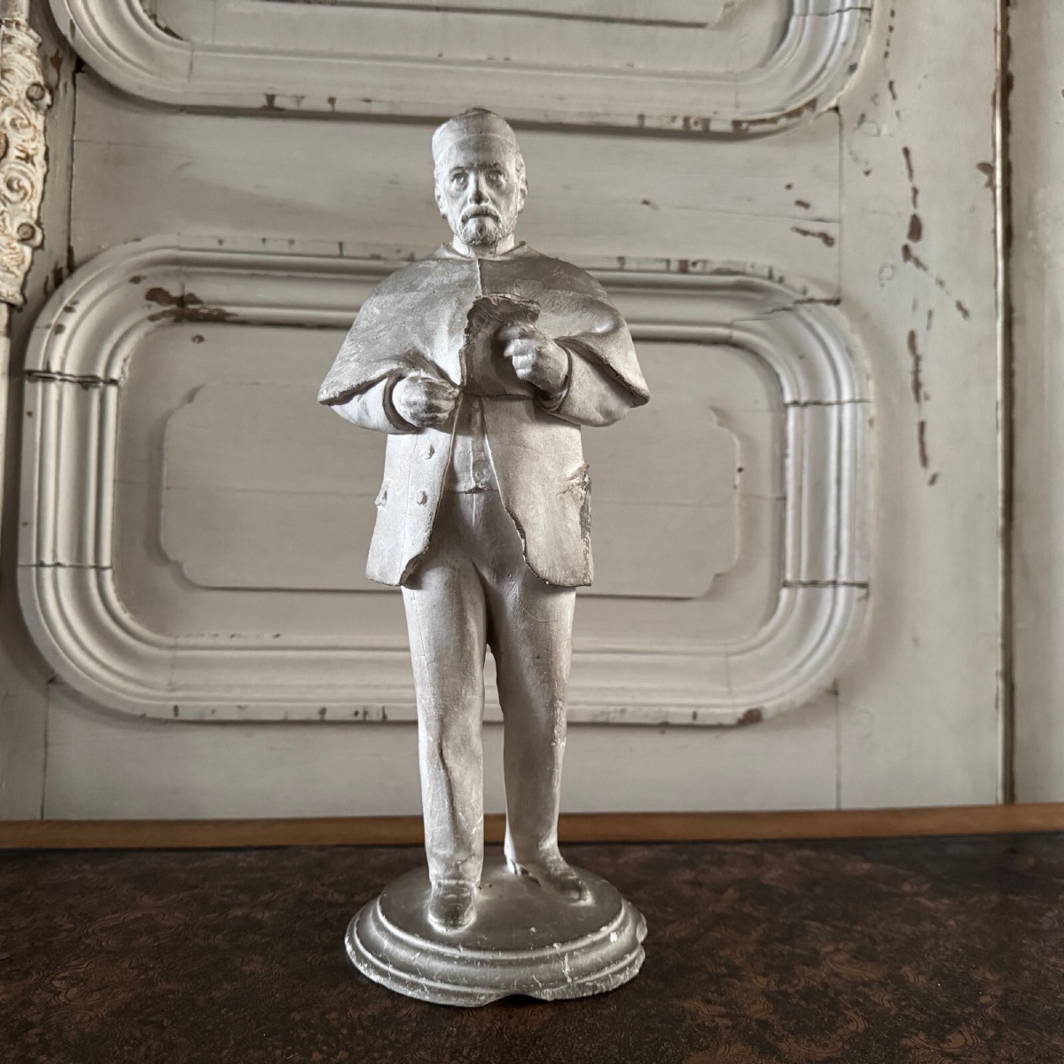 Studio Plaster Cast By Théodore Rivière Depicting Dr. Salmon -photo-3