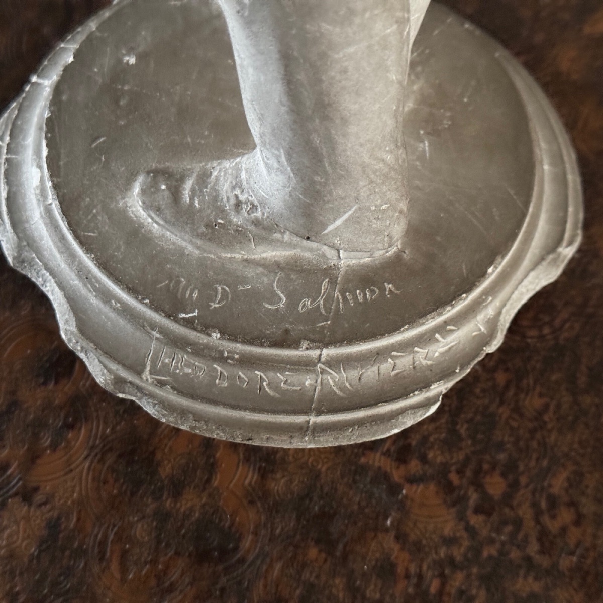 Studio Plaster Cast By Théodore Rivière Depicting Dr. Salmon -photo-4