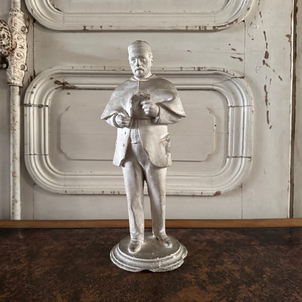 Studio Plaster Cast By Théodore Rivière Depicting Dr. Salmon 