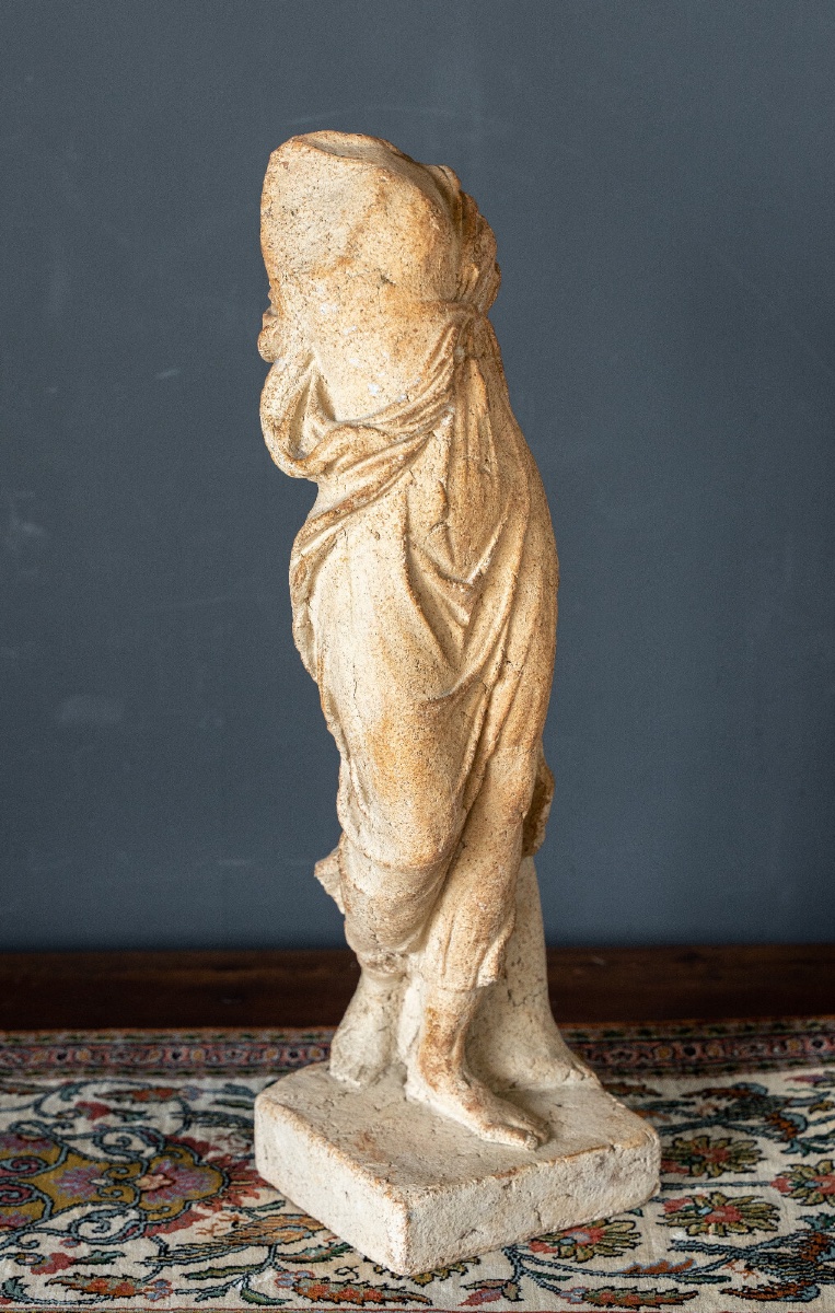 Statue Of A Female Dancer In The Classical Style, Sculpted By Michel Caryl, Provence -photo-2
