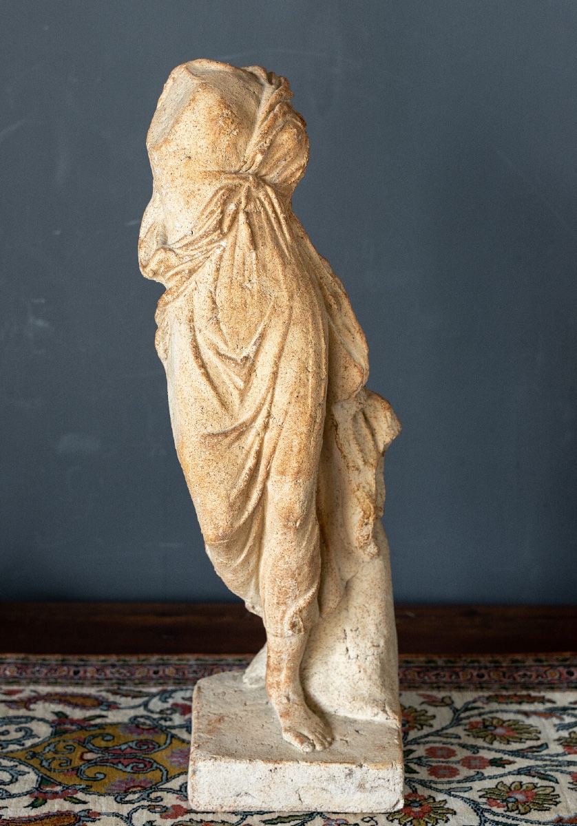 Statue Of A Female Dancer In The Classical Style, Sculpted By Michel Caryl, Provence -photo-3