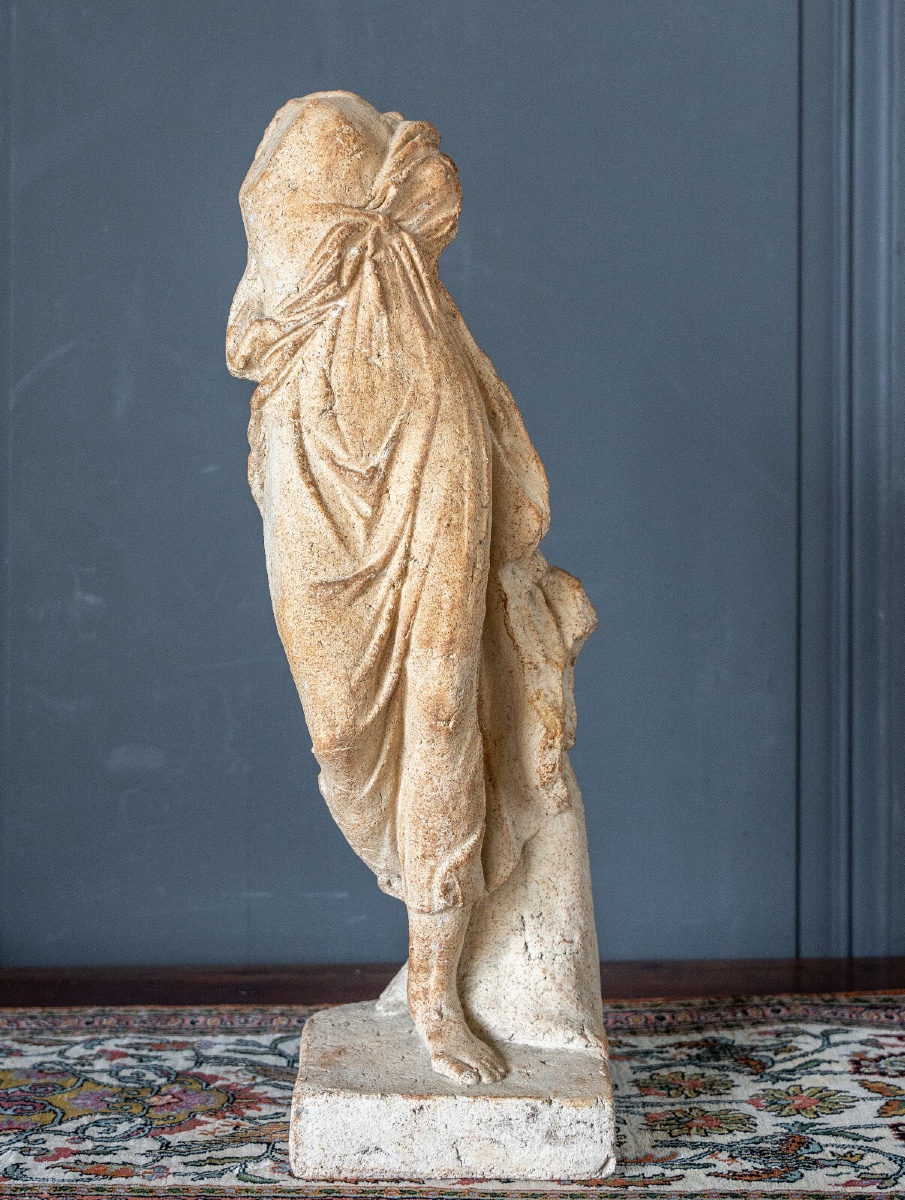 Statue Of A Female Dancer In The Classical Style, Sculpted By Michel Caryl, Provence 