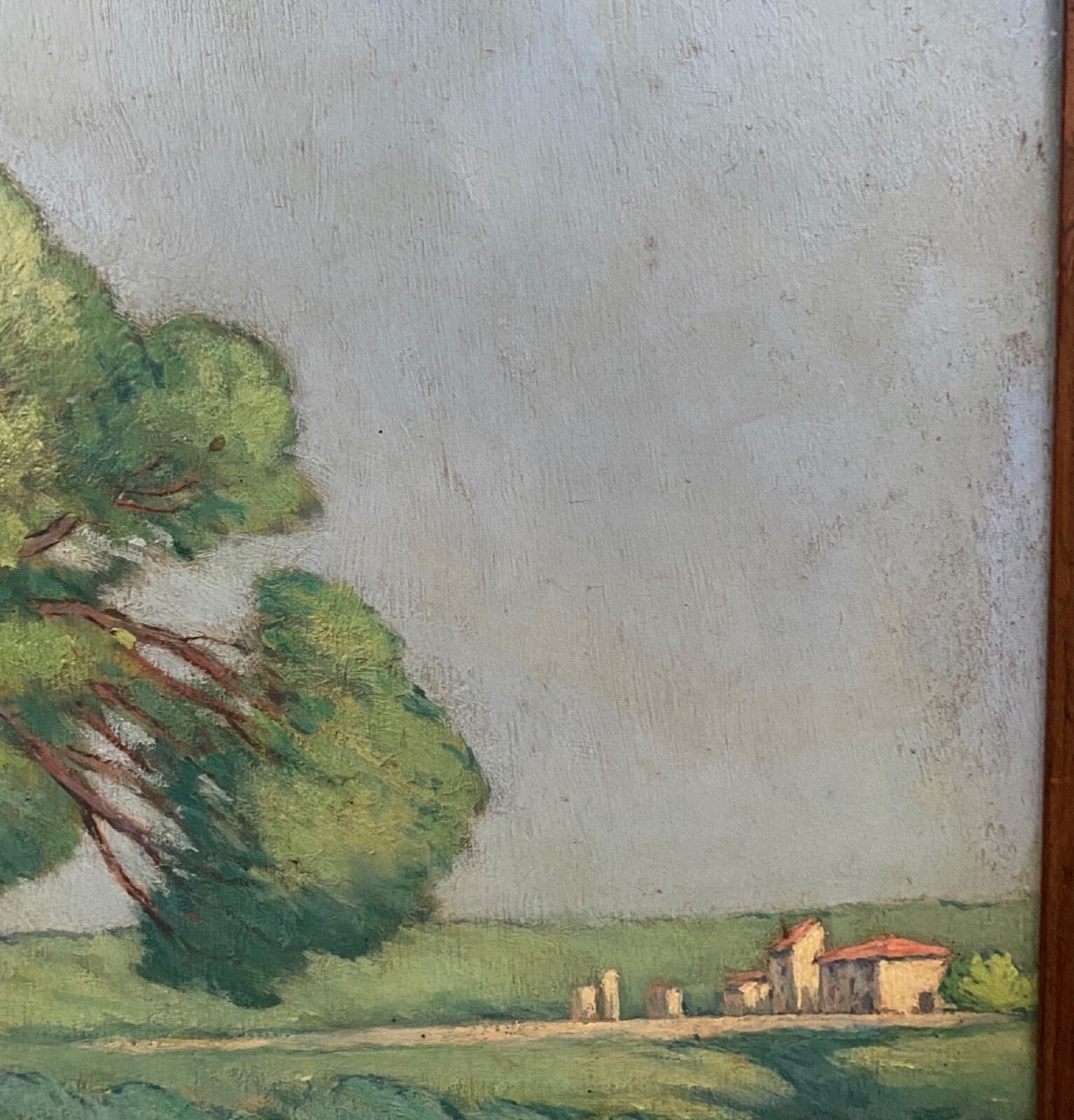 Oil On Panel, Landscape By G. Deschamps -photo-3