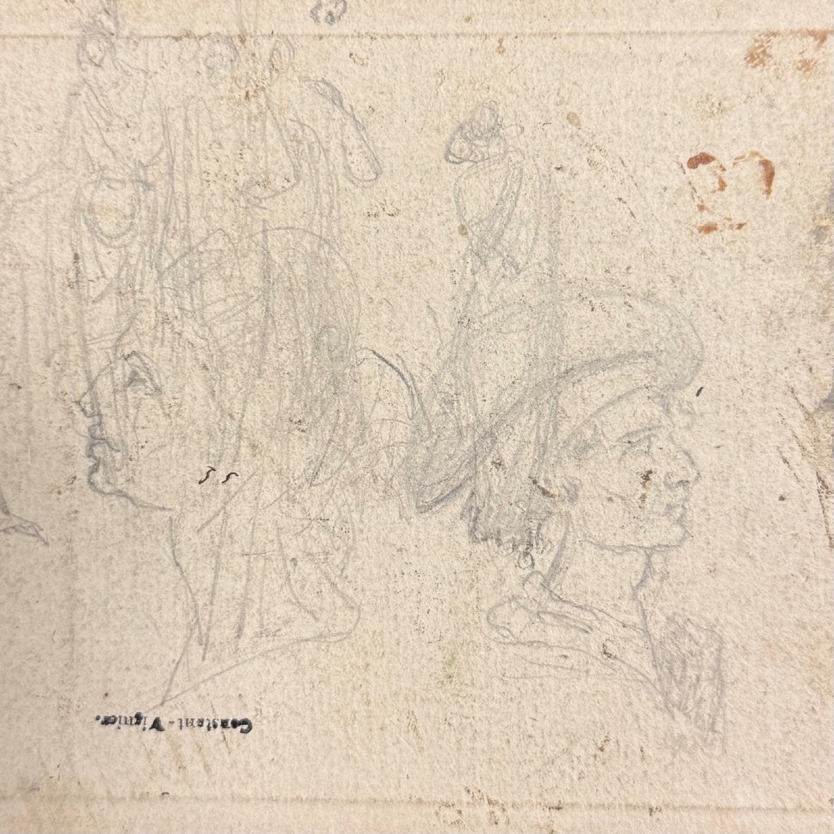 Gravure d'après Raphaël G. Audran XVIIe Saint Paul prêchant aux Corinthiens -photo-1