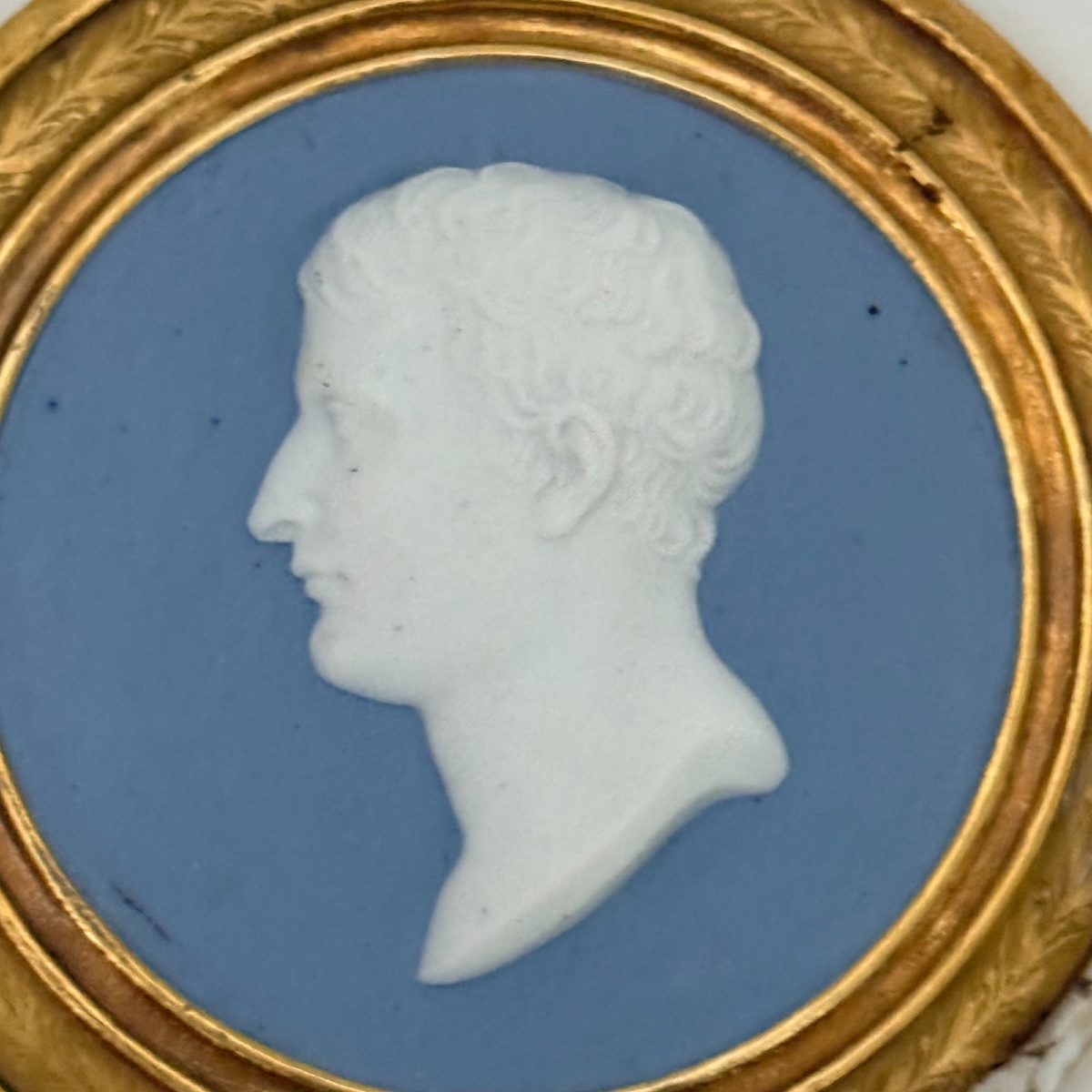 Médaillon Napoléon Ier buste en biscuit Manufacture Impériale de Sèvres-photo-2