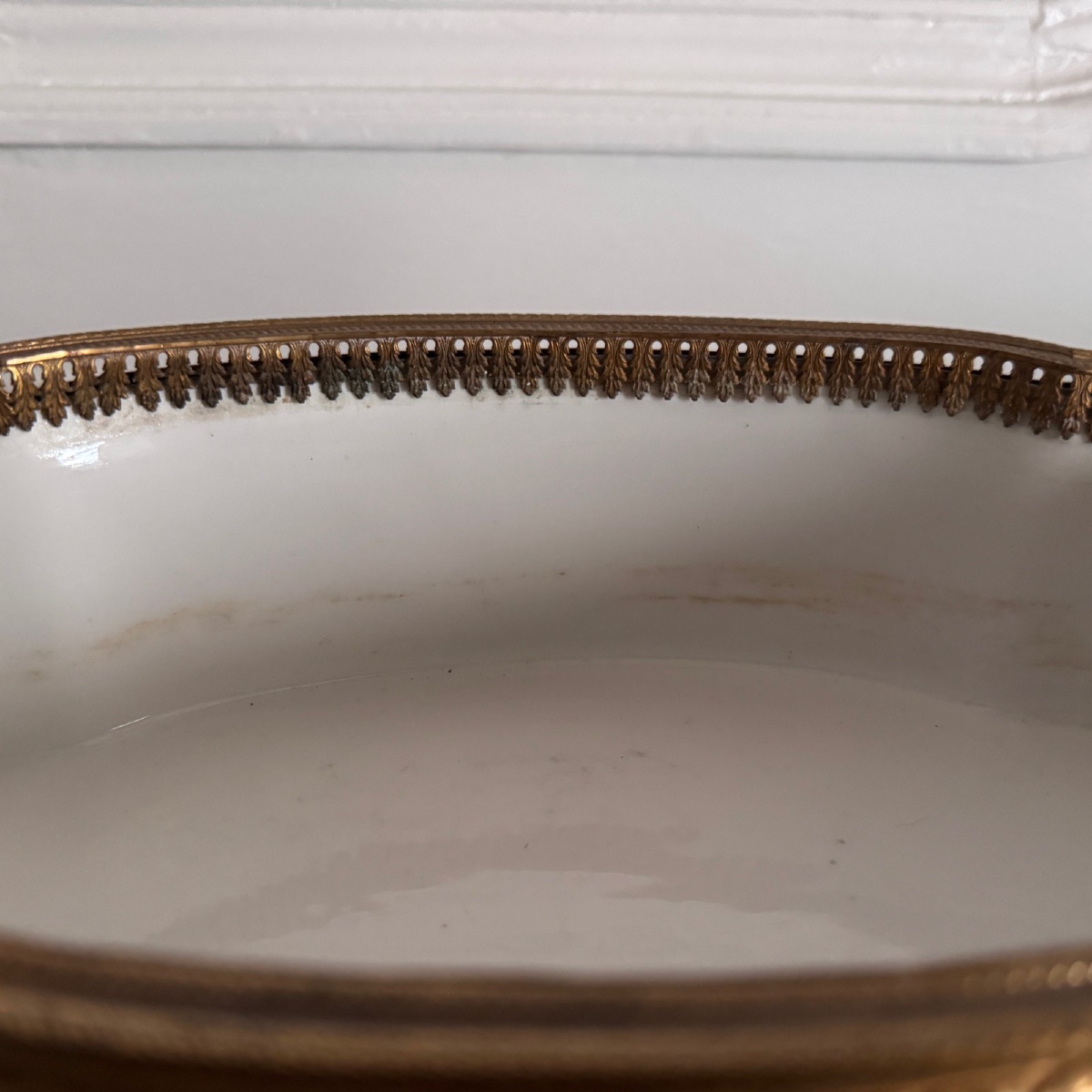 Sèvres Porcelain Planter With Bronze Mount, 19th Century, Louis XVI Style-photo-3