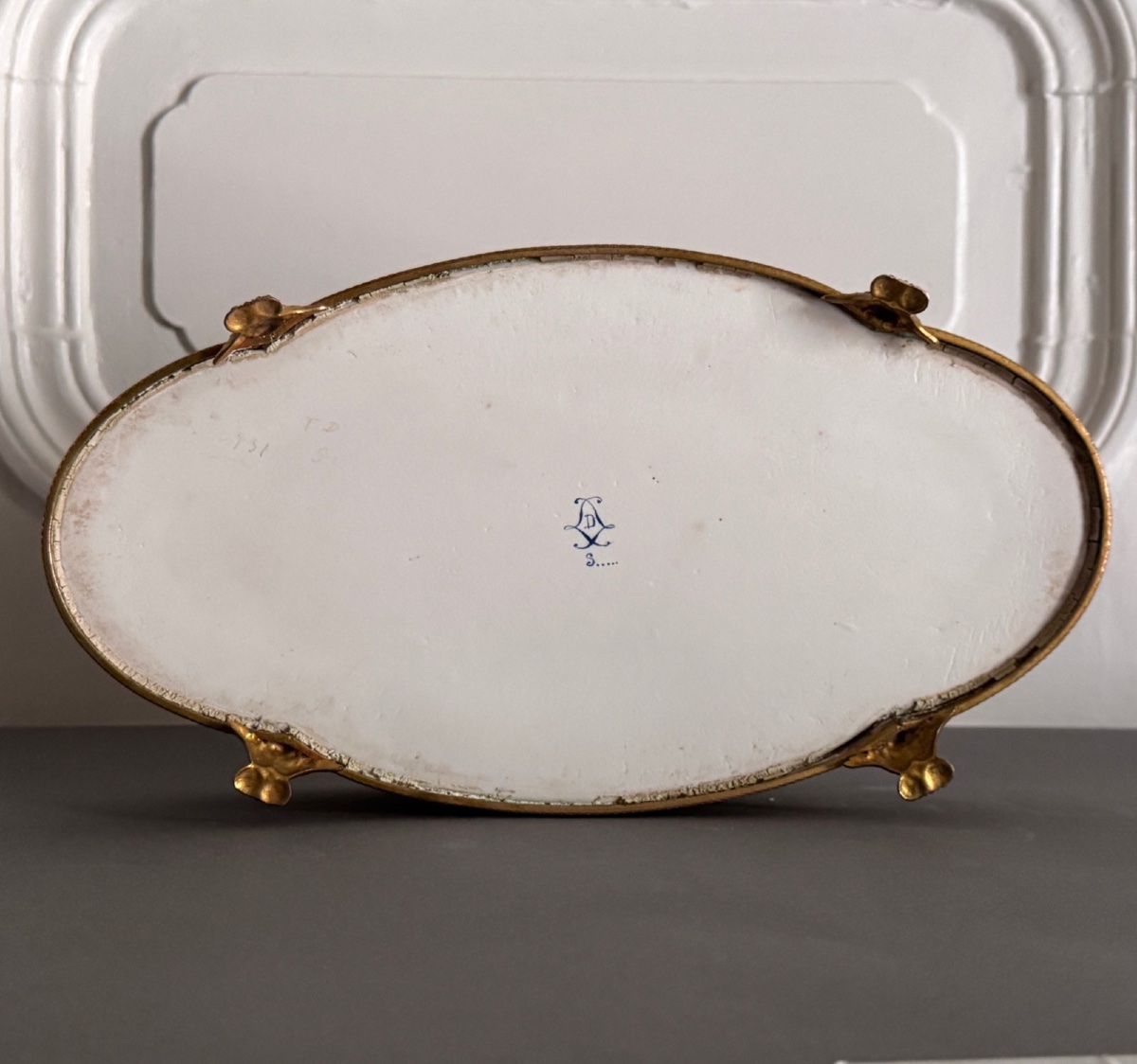 Sèvres Porcelain Planter With Bronze Mount, 19th Century, Louis XVI Style-photo-5