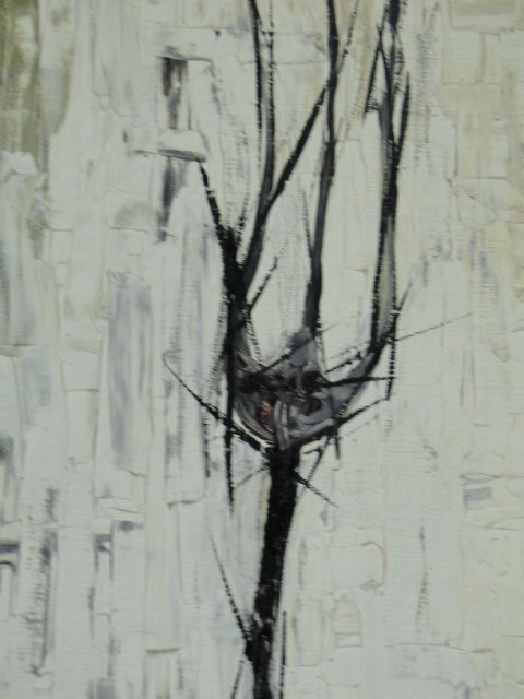 Oil On Canvas, Abstract Composition, 1960, Signed "dinness"-photo-1