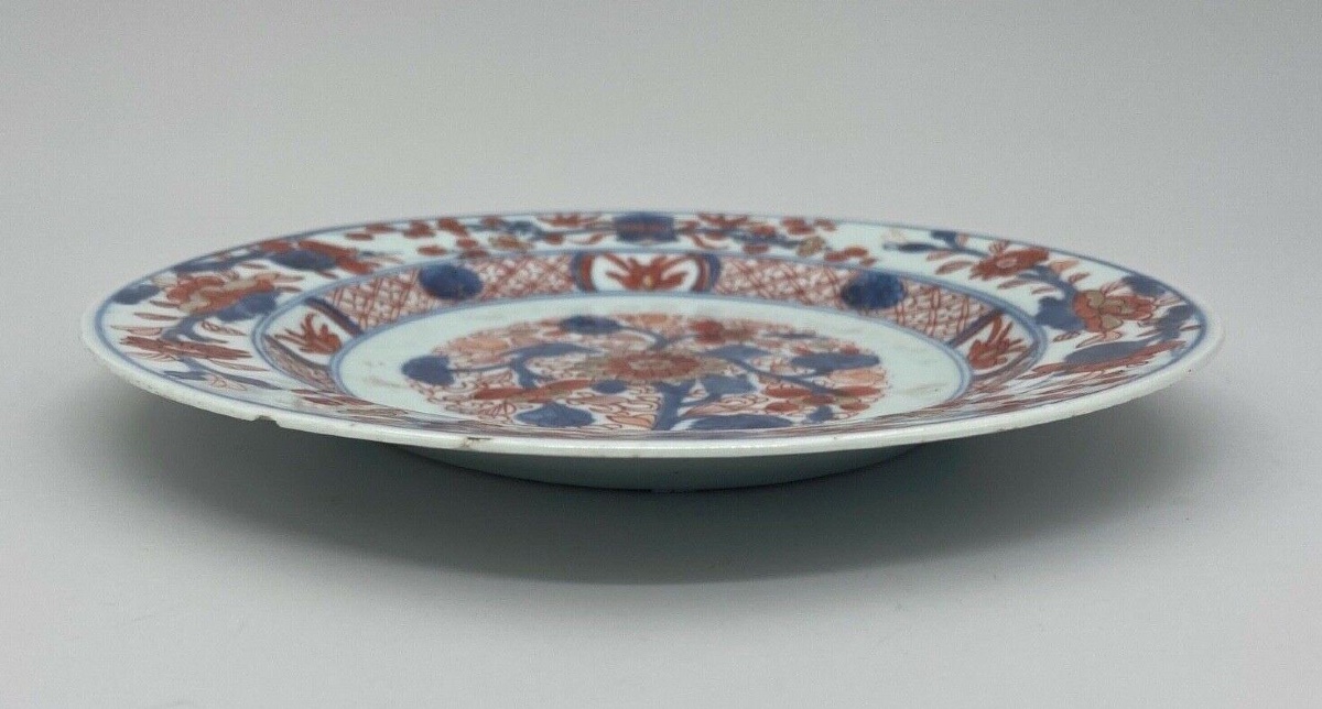 Imari Porcelain Plate With A Floral Design From Japan-photo-1