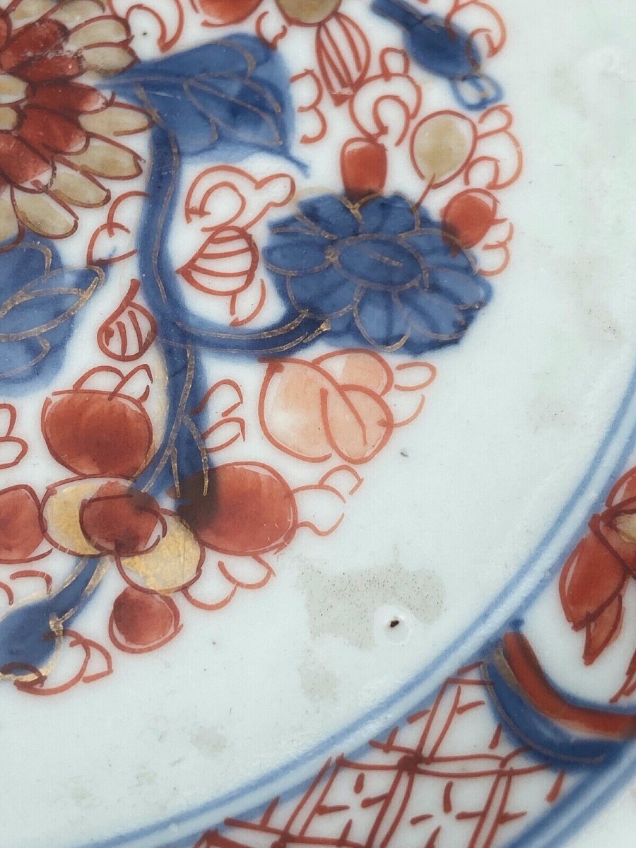 Imari Porcelain Plate With A Floral Design From Japan-photo-7