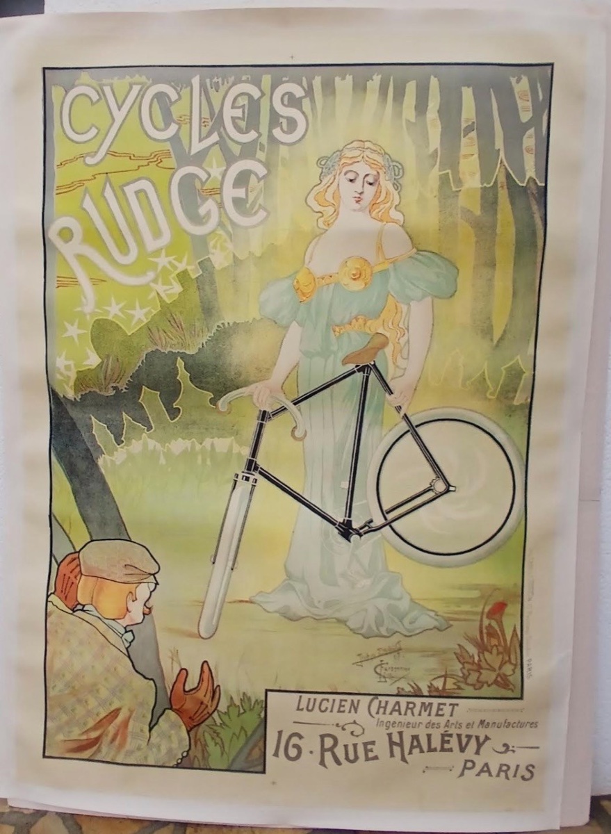 Affiche par Jacques Debut Cycles Rudge 1897 
