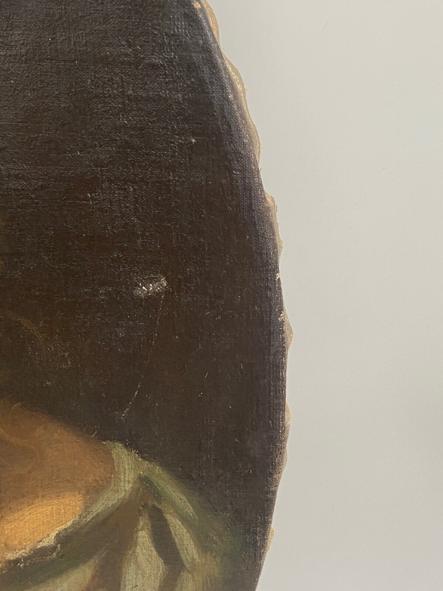 18th-century Oval Oil-on-canvas Portrait Of A Child -photo-6
