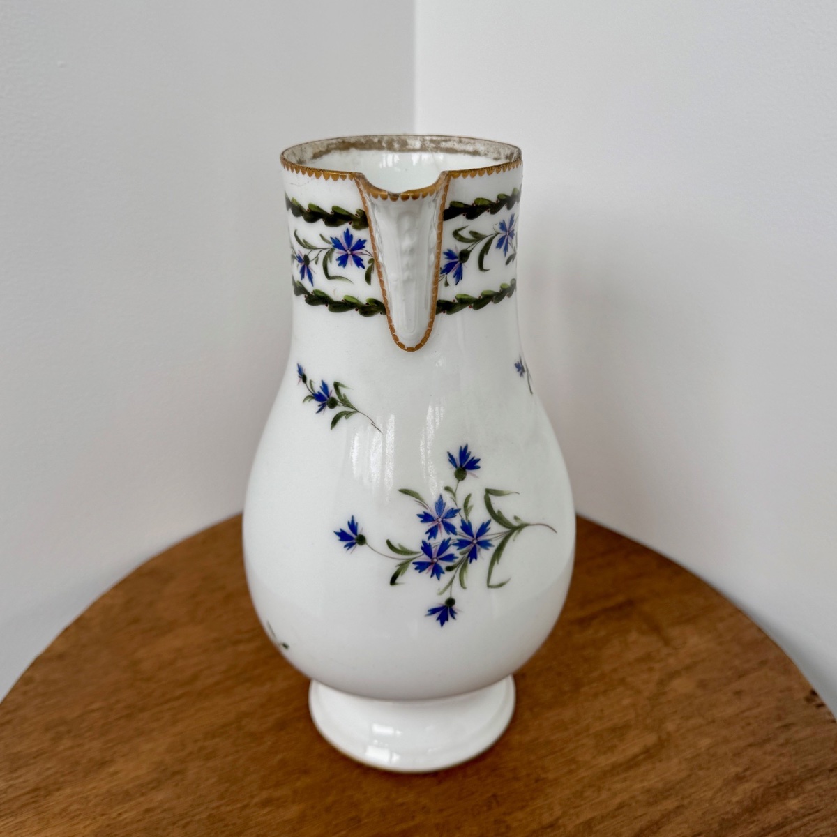 Pichet verseuse en porcelaine décor au barbeau XVIIIe -photo-4