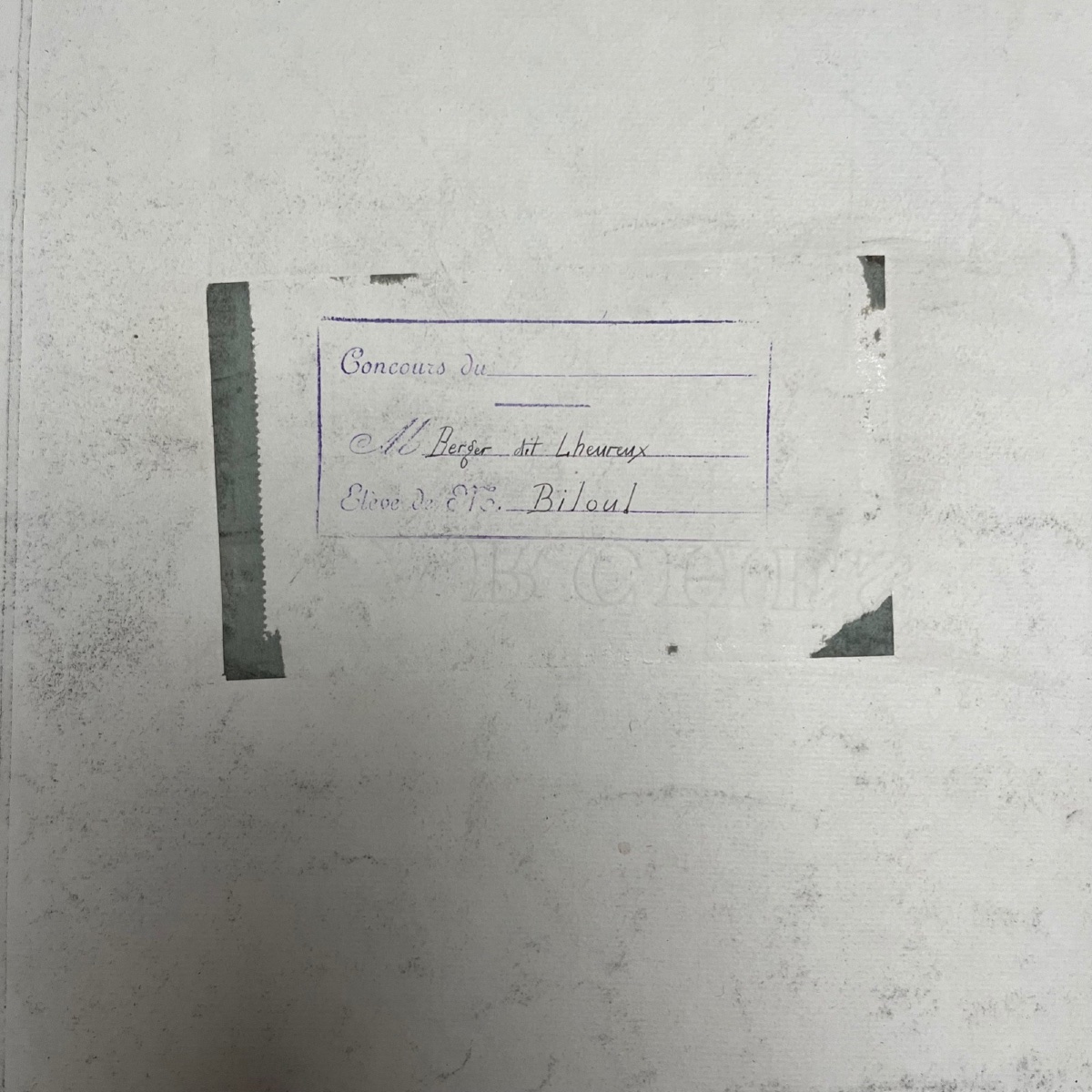Dessin Beaux-Arts 1920 Berger Lheureux dit Biloul scène orientale -photo-4